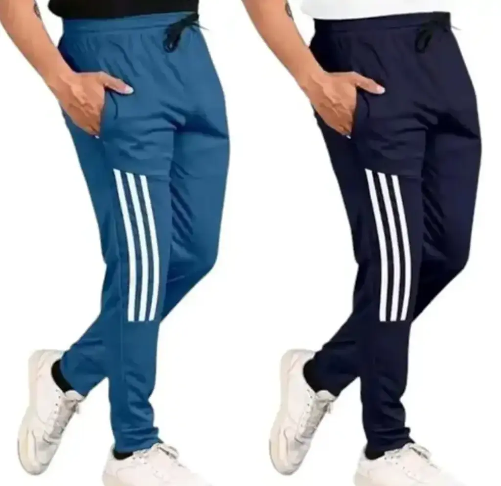 Track pants combo ×2, full strachable